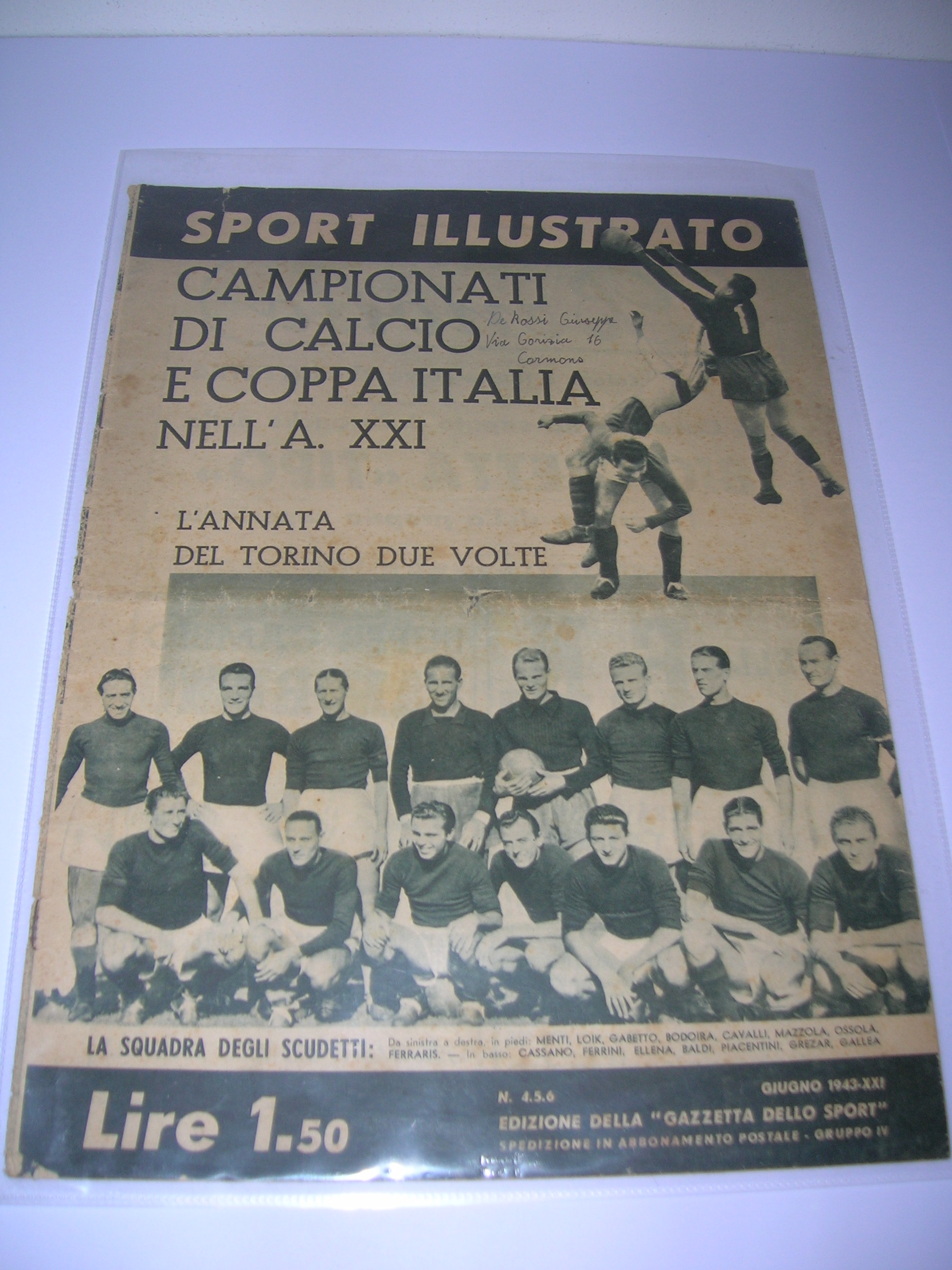 Lo sport Illustrato 1943